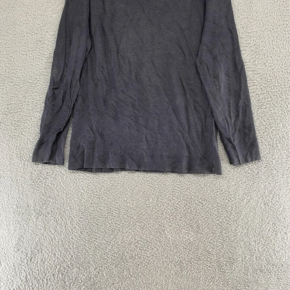 Transit Uomo Sweater‎ Mens 2XL Gray Linen Cotton Crewneck Knit Lightweight Italy